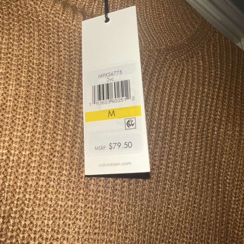 Calvin Klein tri-block color sweater